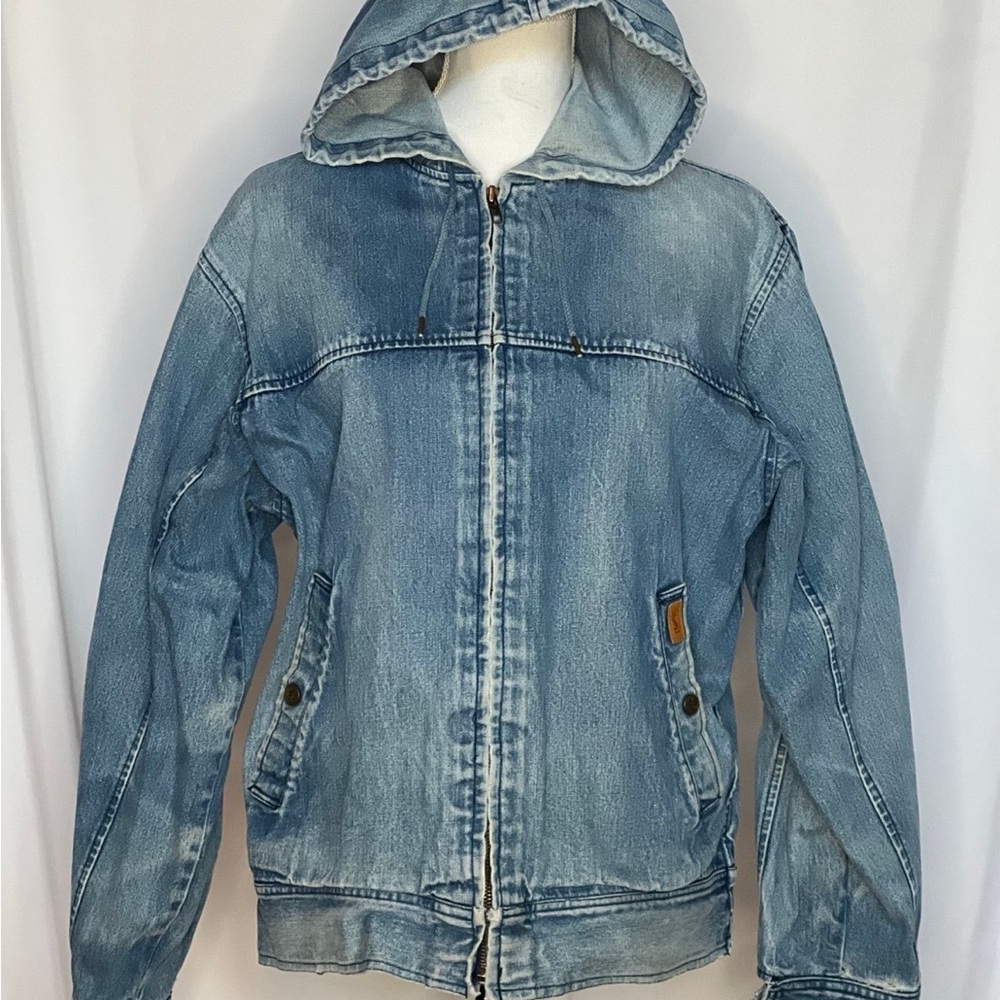 YSL denim hoodie